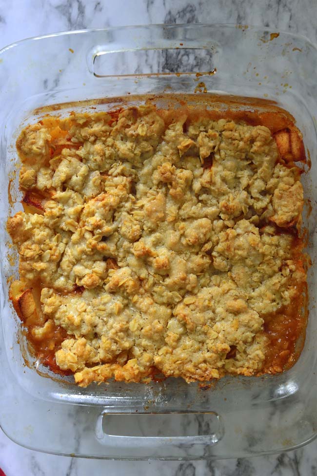 Apple Crisp or crumble - A rustic dessert that is easy to make and serve