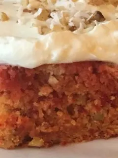 A delicious cake made with carrot and beets