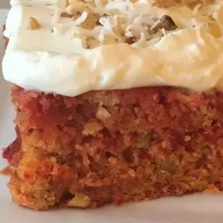 A delicious cake made with carrot and beets