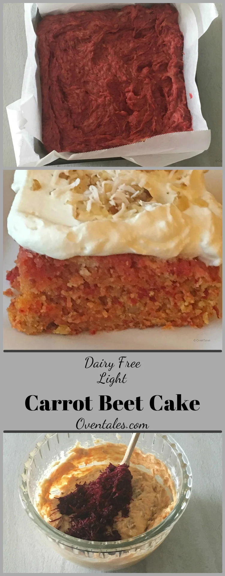 Delicious carrot and  beet  cake 