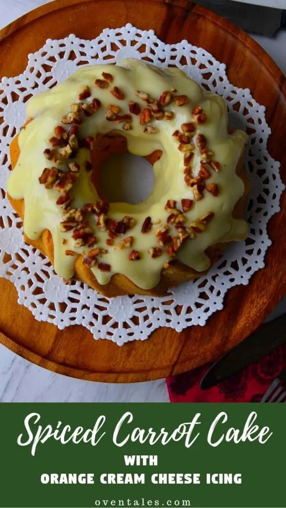 Spiced Carrot Cake With Orange Cream Cheese Icing