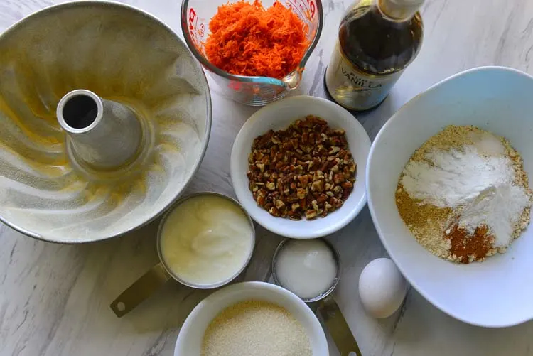Ingredients Spiced Carrot Cake