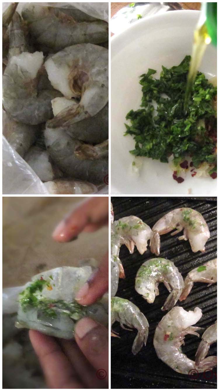 Steps to making cripsy grilled shrimp