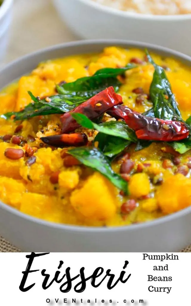 Pumpkin and beans in a mild coconut curry