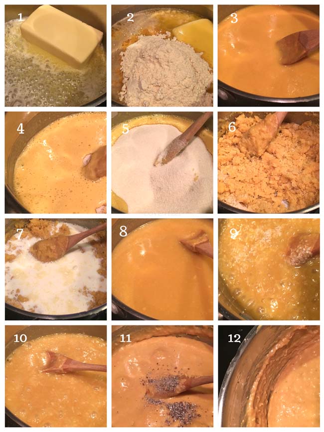 Steps to making seven cups burfi or 7 cup sweet