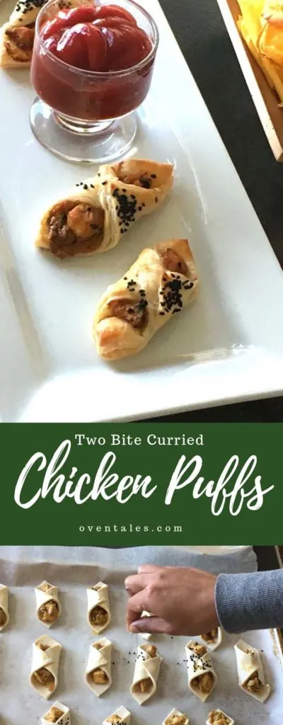 Two Bite Curried Chicken Puffs