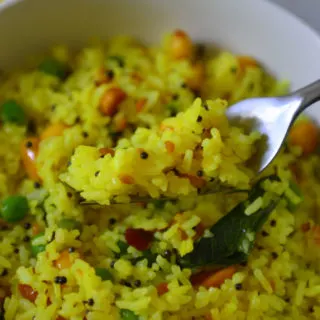 South Indian Style Tangy Lemon Rice