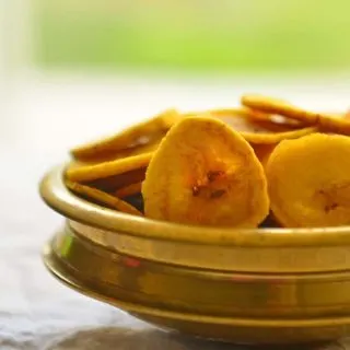 Fried Plantain Chips Popular in Kerala