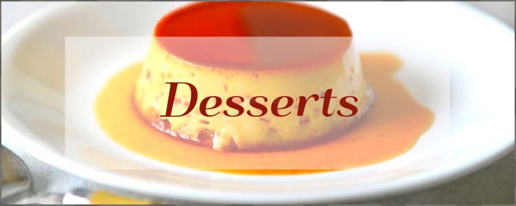 A collection of dessert Recipes from Oventales.com