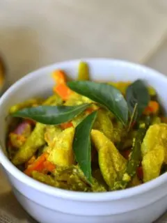 Kerala Avial - A delicately spiced mix vegetable side dish