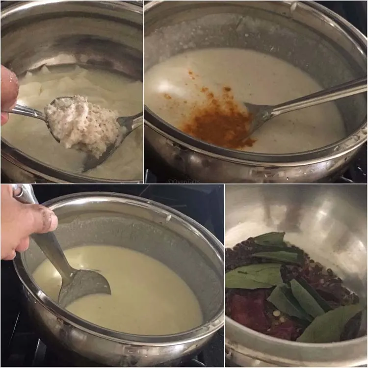 Making Pulisseri - Yogurt curry for sadya