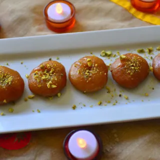Badusha glazed doughnut like dessert popular during Indian festivals