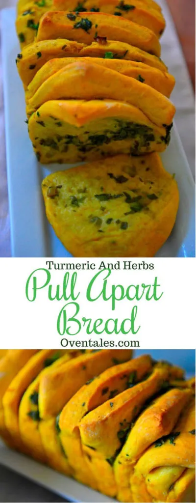 Turmeric And Herb Pull Apart Loaf