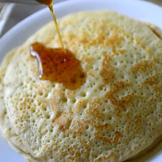 Pancake made with sourdough starter or discard