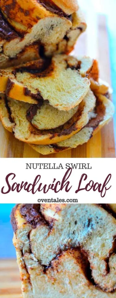 Nutella swirl Sandwich Loaf