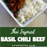 Stir Fried Basil Chili Beef Inspired by Thai Flavors