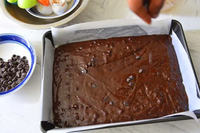 Moist Double Chocolate Brownie With Coconut Oil Batter