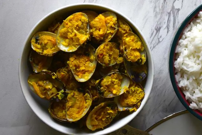Goan Style Dry Clam Dish with Coconut