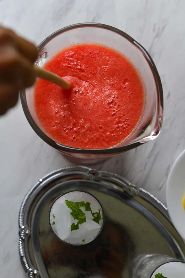 Watermelon Agua Fresca - A refreshing summer drink made with fruit juice
