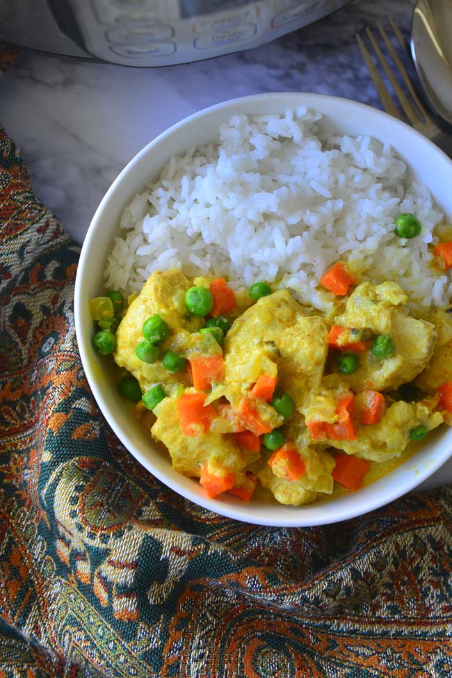 Easy Chicken Curry With Vegetables In Pressure Cooker