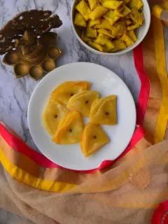 Badam Puri or Badami Puri or Almond Poori