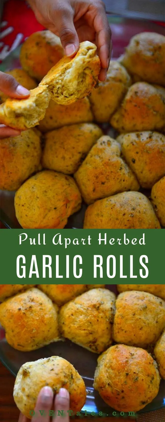 Making Pull Apart Herbed Garlic Rolls