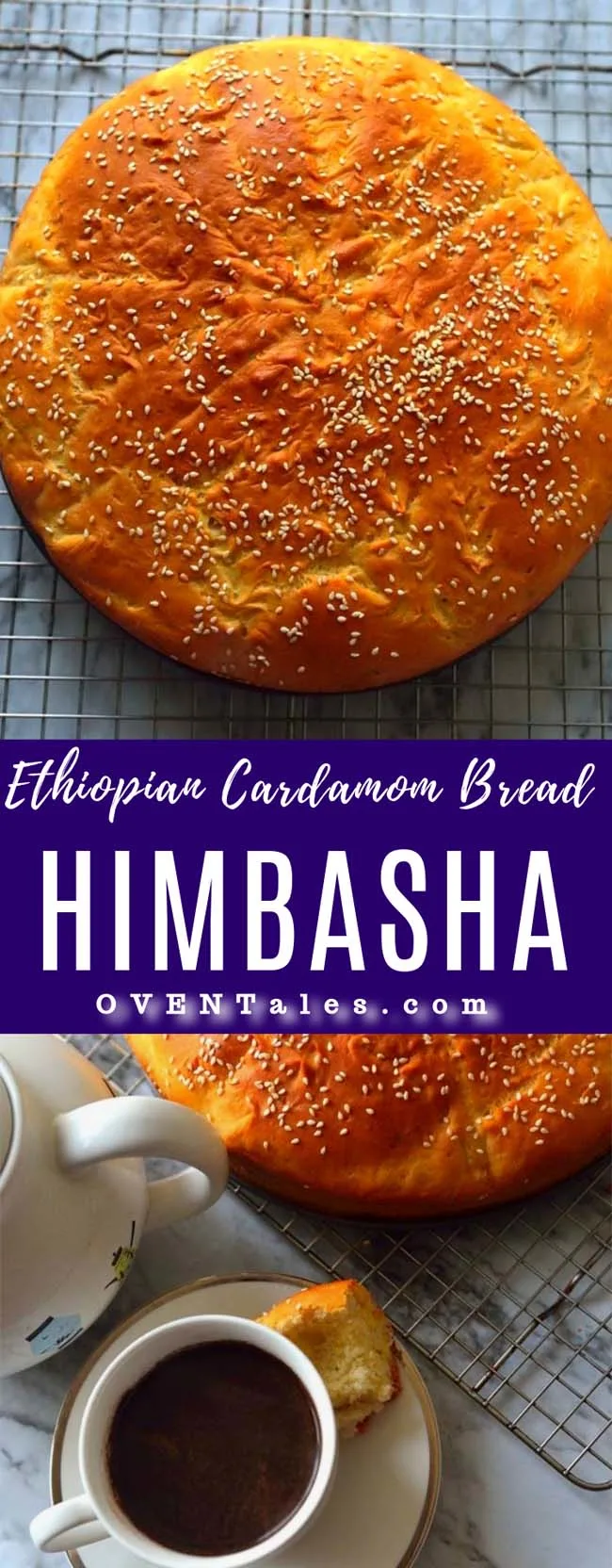 The Ethiopian and Eritrean Celebration bread lightly sweetened and flavored with cardamom