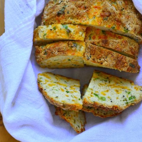 Cheddar and Green Onions Soda Bread - OVENTales