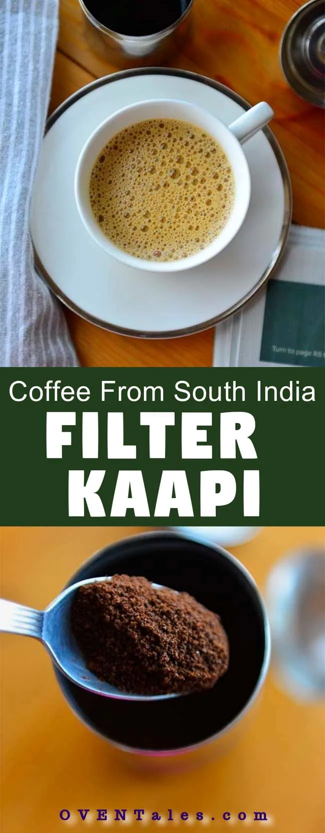 South Indian Filter Coffee - Aromatic percolated coffee served with hot frothy milk