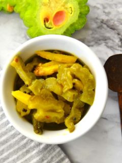 Quick bitter gourd pickle